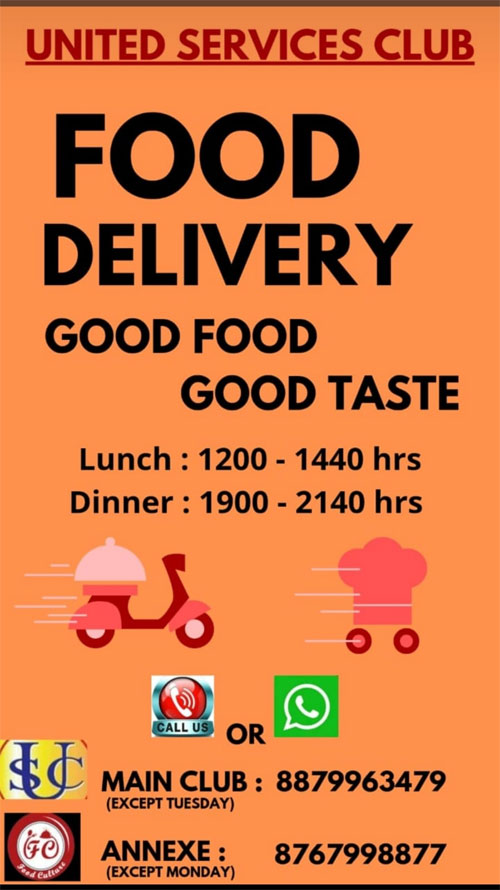 Food Delivery- United Services Club